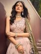 Dusty Cream Floral Embroidered Lehenga Choli In Silk