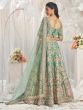 Green Silk Lehanga Choli In Heavy Zari Work