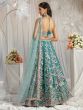 Turquoise Sequins Work Lehenga Choli With Dupatta