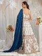 White Georgette Lehenga Choli In Zari Embroidery