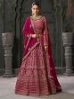 Rani Pink Wedding Lehenga Choli In Stone Work