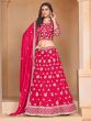 Red Sequins Embellished Festive Lehenga Choli