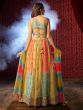 Multicolor Lehariya Printed Wedding Lehenga Choli