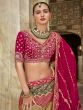 Multicolor Heavy Embroidered Bridal Lehenga Choli