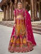 Multicolor Banarasi Silk Lehenga Choli With Dupatta