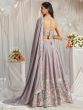 Mauve Party Lehenga Choli In Sequins Work