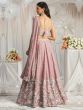 Pink Floral Embroidered Bridesmaid Lehenga Set