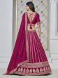 Rani Pink Festive Lehenga Choli With Dupatta