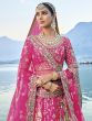 Rani Pink Traditional Bridal Lehenga Choli With Dupatta