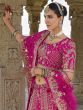 Rani Pink Heavy Embroiderd Traditional Lehenga Set