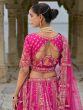 Pink Zari Embroiderd Lehenga Set With Heavy Dupatta