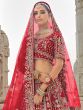 Red Bridal Silk Lehenga Choli With Double Dupatta