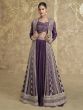 Purple Lehenga Choli With Embroidered Shrug