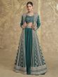 Green Festive Wear Lehenga Choli In Zari Work