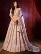 Light Pink Bridesmaid Lehenga Choli With Dupatta