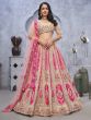 Beige And Pink Traditional Wear Lehenga Choli