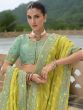 Green Bridesmaid Lehenga Choli Set With Dupatta