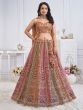 Multicolor Bridesmaid Lehenga Choli In Heavy Zari Work