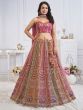 Multicolor Sequins Embellished Wedding Lehenga Choli