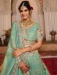 Green Wedding Lehenga Choli In Heavy Embroidery