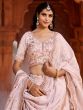 Baby Pink Sequins Enhanced Bridesmaid Lehenga Set