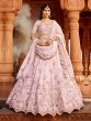 Baby Pink Sequins Enhanced Bridesmaid Lehenga Set