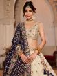 Cream Traditional Lehengas Choli With Dupatta In Rayon