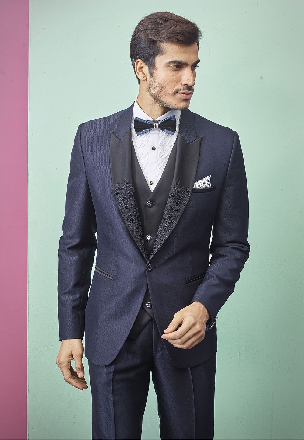 Indian Designer Men's Suit Blue Colour.