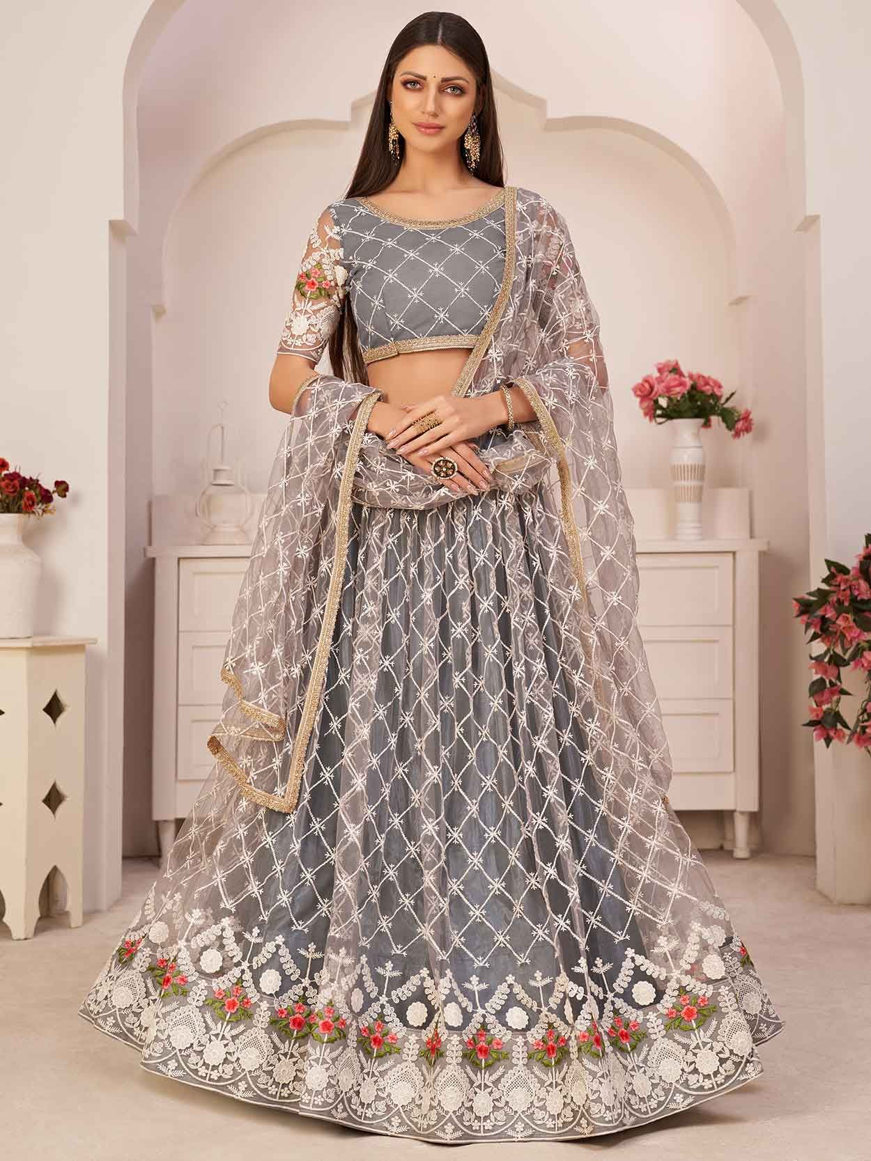 soft net bridal lehenga choli online shopping in india -9171108841 |  Heenastyle