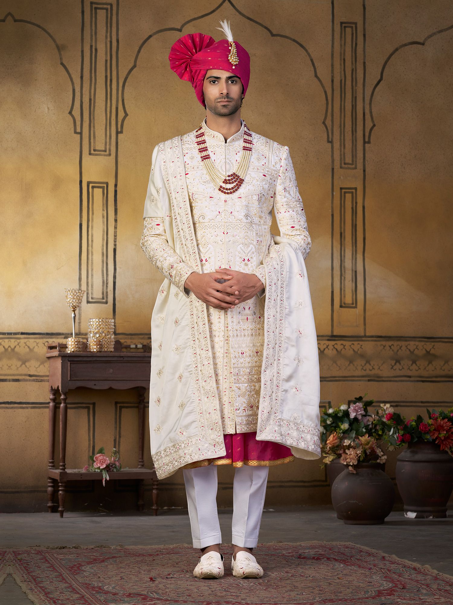 Anarkali style outlet sherwani