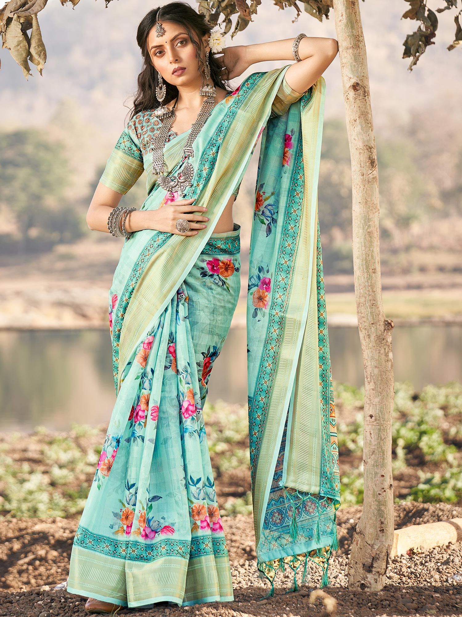 Casual wear saree sale