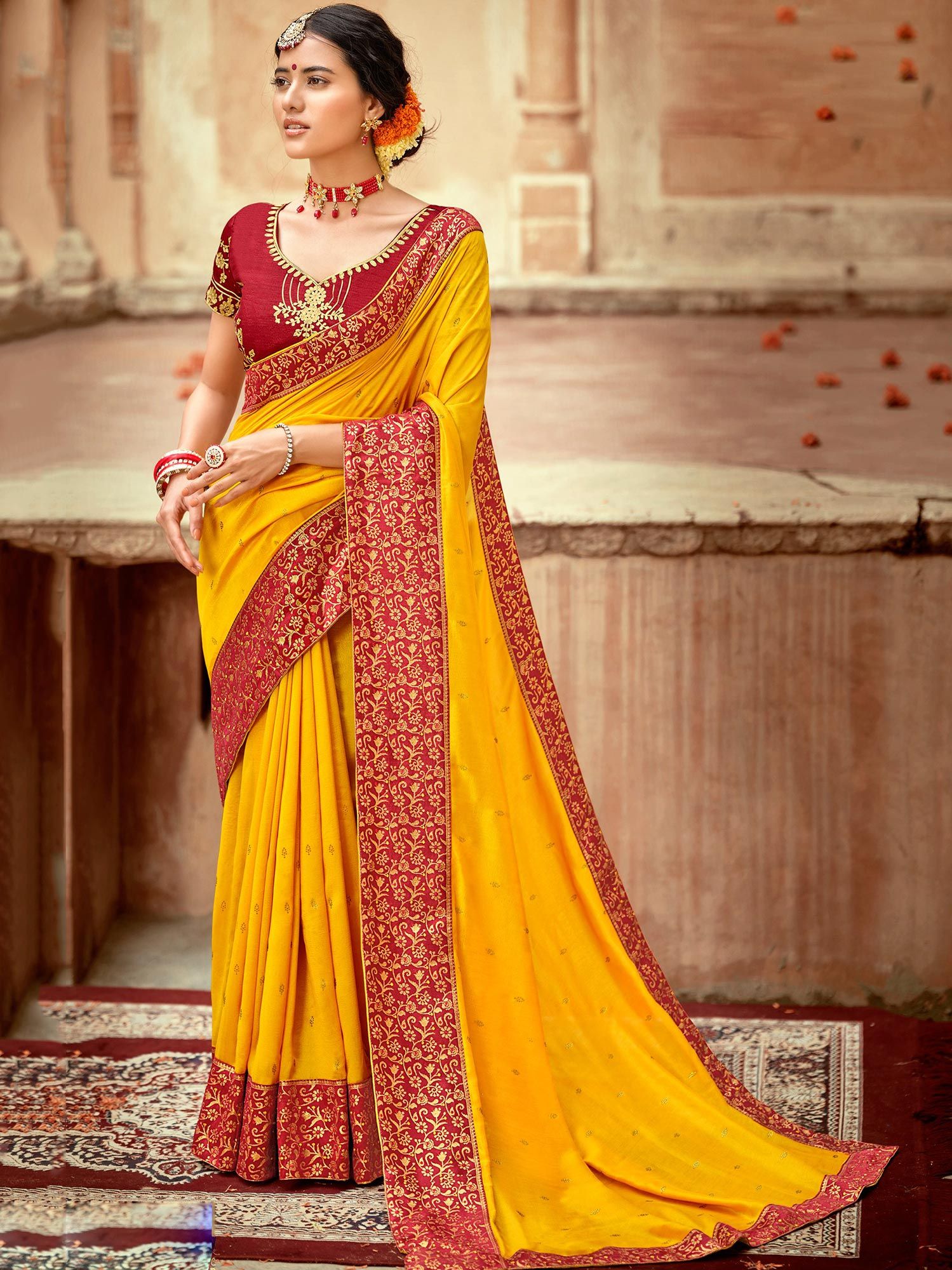 Chilli Red Bridal Kanchipuram Silk Saree | Exclusive Bridal Collection –  Vivaaha Silks & Sarees