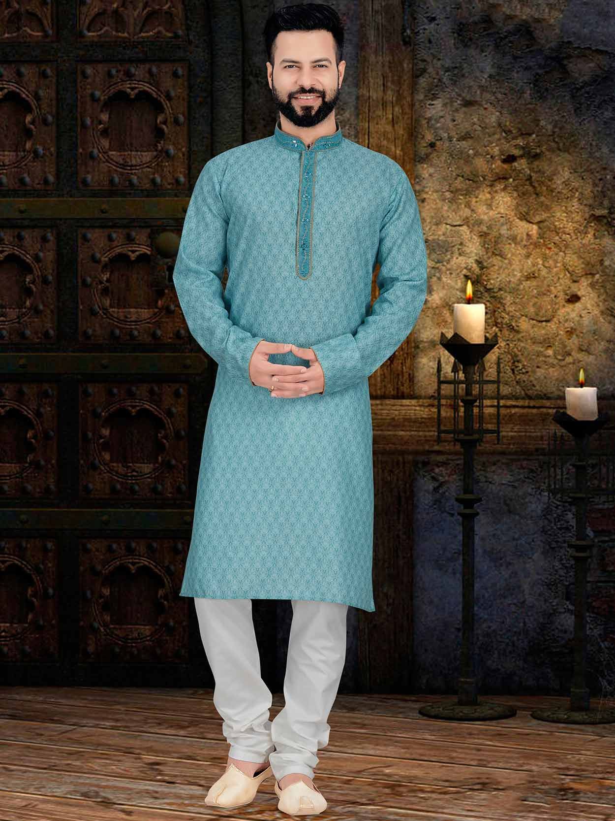 Kurta pajama light discount blue