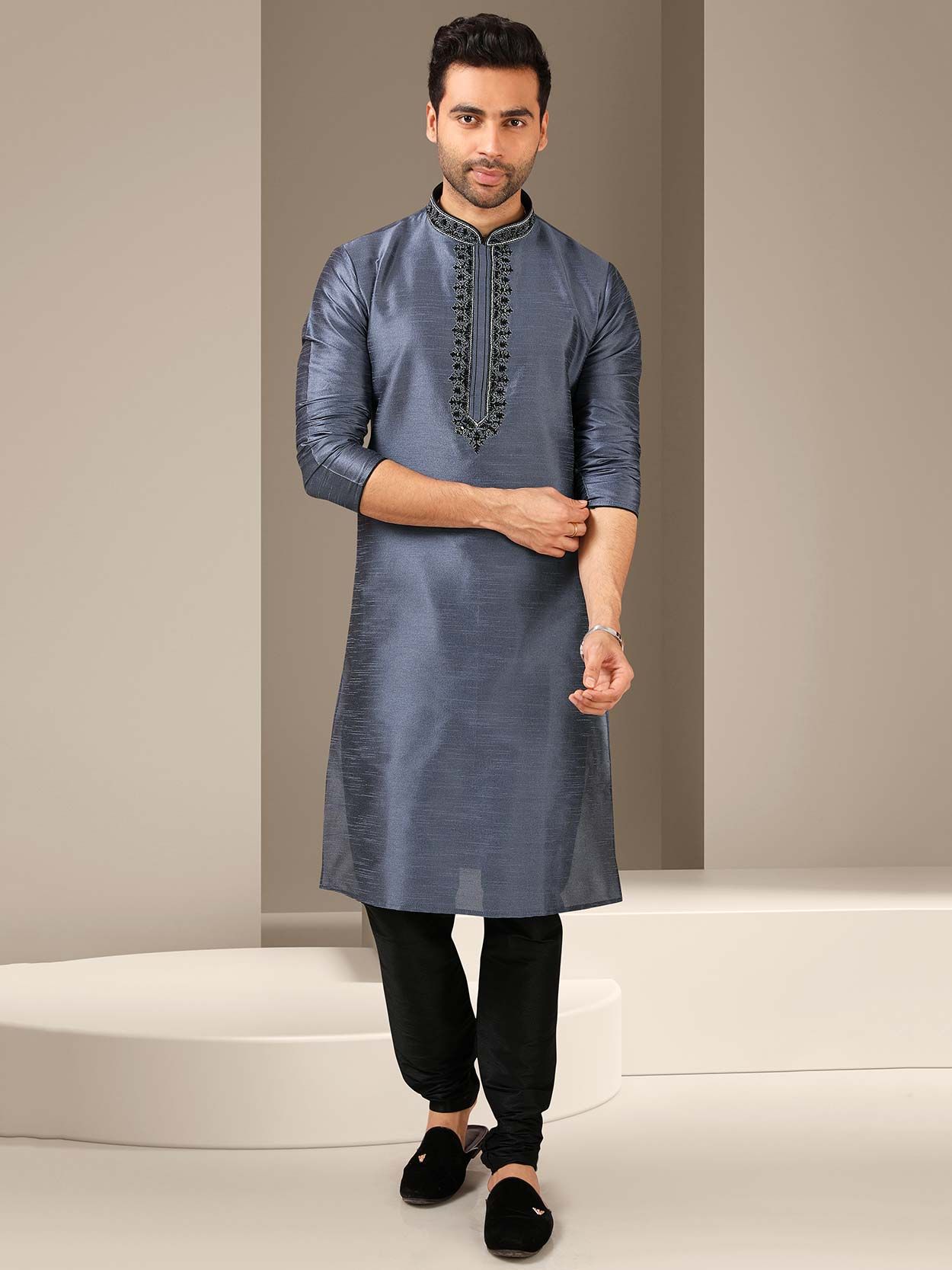 Gray color best sale kurta pajama