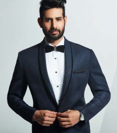 DESIGNER BLUE TUXEDO SUIT