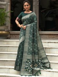 Pure tussar silk saree, wedding saree, jacquard waiving saree, saree blouse, gray saree, Blouse on sale for women, gold zari work saree, rich pallu