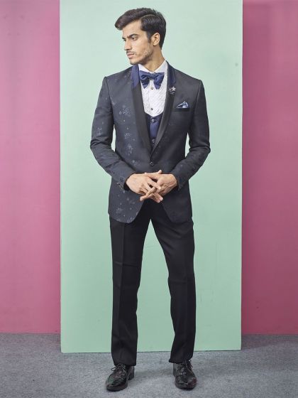 Exclusive Designer Wedding Suit Blue Colour.