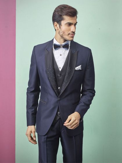 Indian Designer Men's Suit Blue Colour.