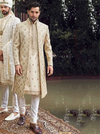 dhoti sherwani,mens sherwani