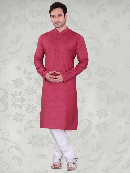 Yellow Colour Cotton Kurta Pajama.