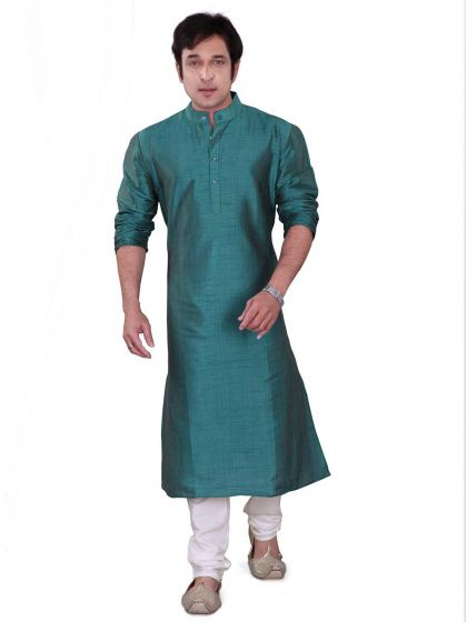 Maroon Colour Dupion,Jute Fabric Mens Kurta Pajama.