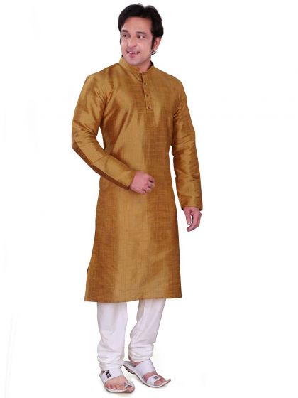 Purple Colour Dupion,Jute Fabric Kurta Pajama.