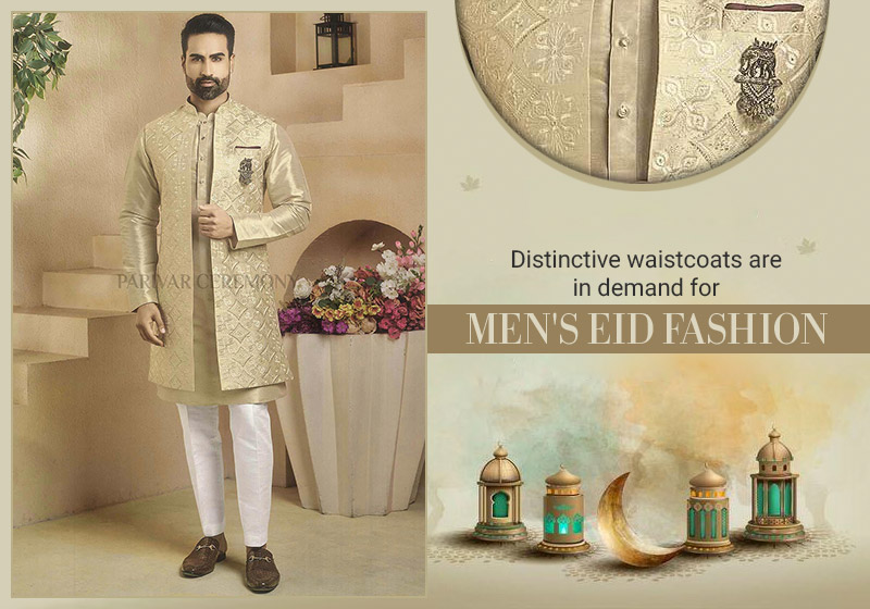 Eid Outfits for Boys with Machine Embroidered Work – Nameera by Farooq