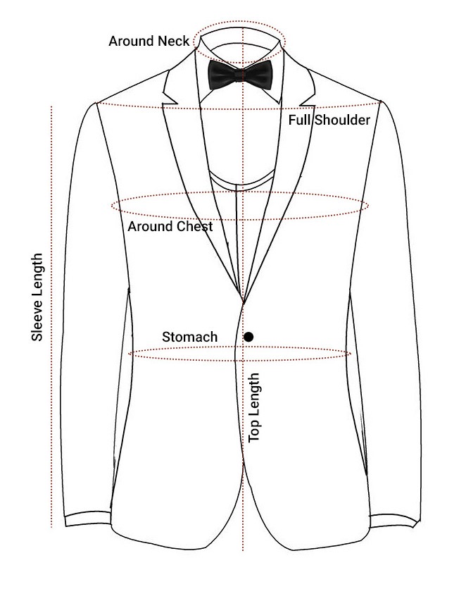 Black Color Wedding Suit For Men's.